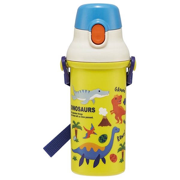 [480ml]直飲 プラ ワンタッチボトル ディノサウルス 480ml