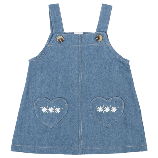 [ベビー]ジャンパースカート ポケット刺しゅう　ネイビー ネイビー 70cm