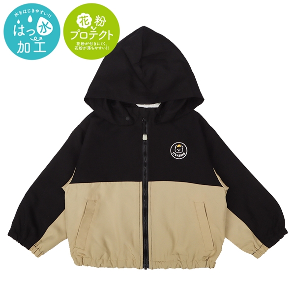 [ベビー]はっ水ジャケット　フード付き　ベージュ ベージュ 80cm
