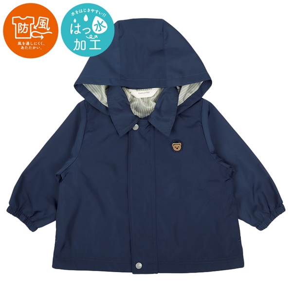 【SALE】[ベビー]ヨットパーカー　防風・はっ水　ネイビー ネイビー 95cm