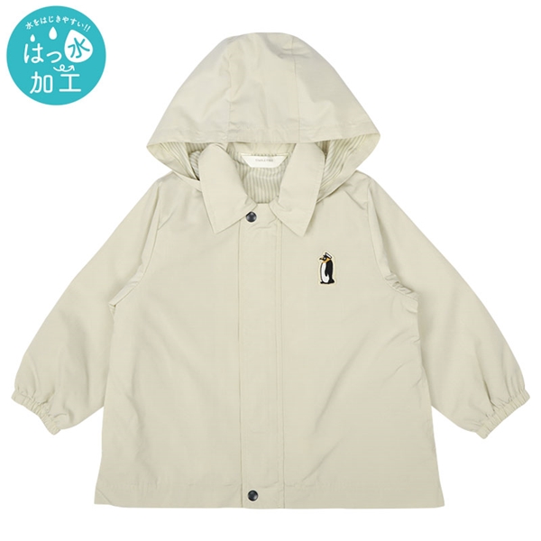 [キッズ]ヨットパーカー　防風・はっ水　アイボリー アイボリー 100cm