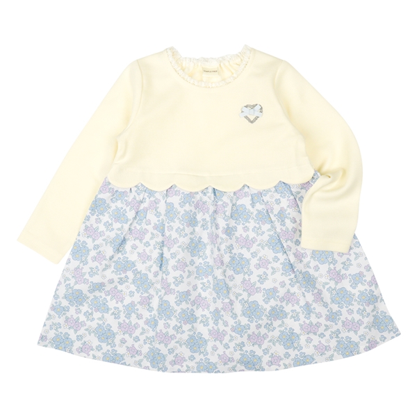 [キッズ]ドッキングワンピース　アイボリー アイボリー 100cm