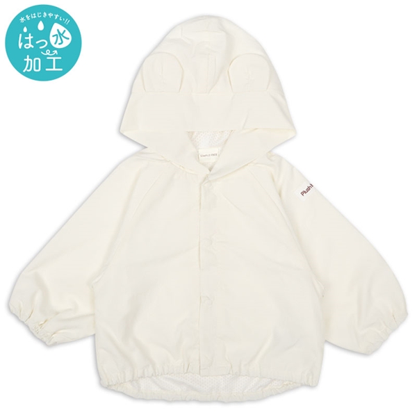 はっ水ジャケット　耳付き　アイボリー アイボリー 70~80cm