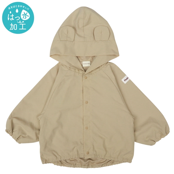 はっ水ジャケット　耳付き　ベージュ ベージュ 70~80cm