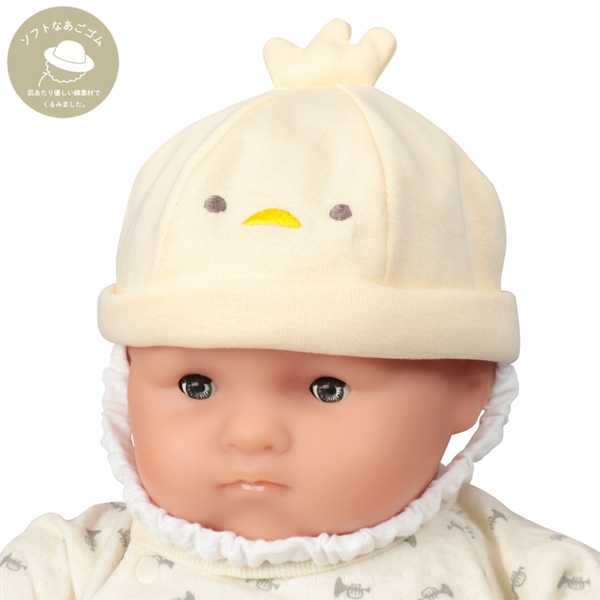 [40~46cm]ロールキャップ　アニマル　イエロー イエロー 40~42cm