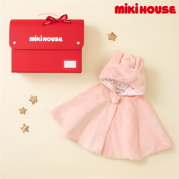 [ギフト] ＴＥＣマントセット ピンク[ミキハウス] ピンク 70~90cm