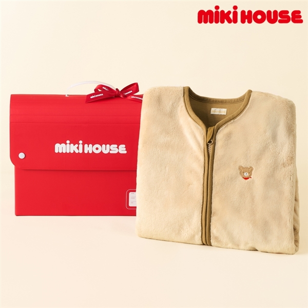 [ギフト] ＴＥＣスリーパーセット ベージュ[ミキハウス] ベージュ フリーサイズ