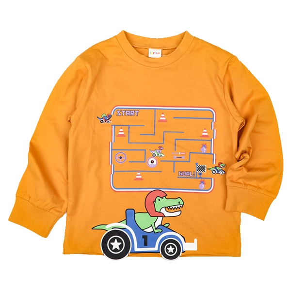 [キッズ]ＩＦ　長袖Tシャツ　ゲーム　イエロー イエロー 100cm