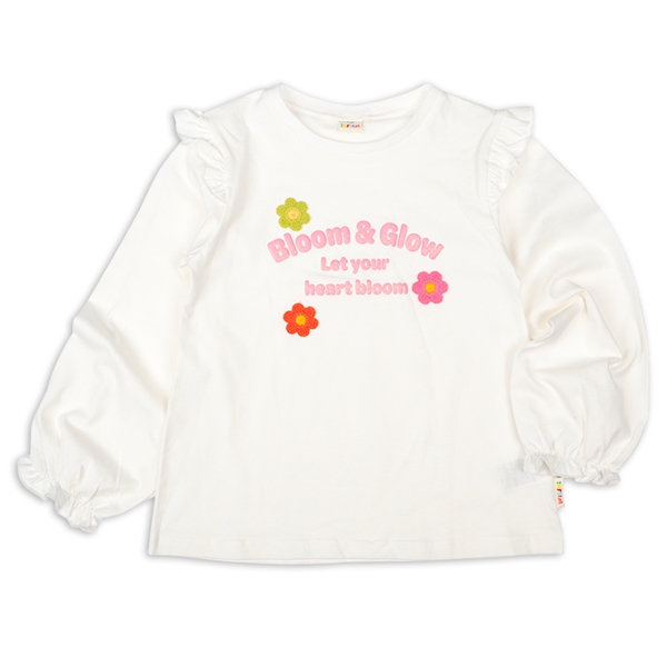 [キッズ]ＩＦ　長袖Tシャツ　かぎ針　オフホワイト オフホワイト 100cm