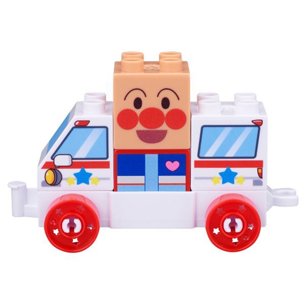 つながる！ひろがる！のりものブロック アンパンマンときゅうきゅうしゃ