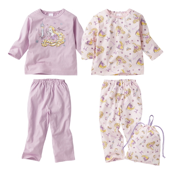 [キッズ]パジャマセット　ラプンツェル　ピンク ピンク 100