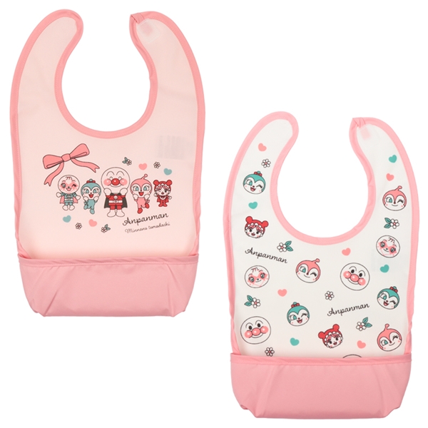 エプロン 2枚組 アンパンマン ピンク ピンク