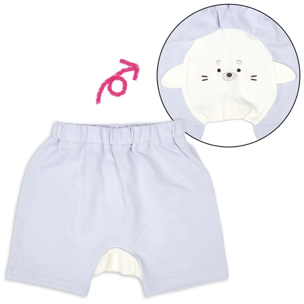 モンキーパンツ　アニマル アザラシ グレー 70cm