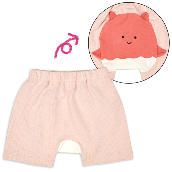 モンキーパンツ　アニマル　メンダコ ピンク 70cm