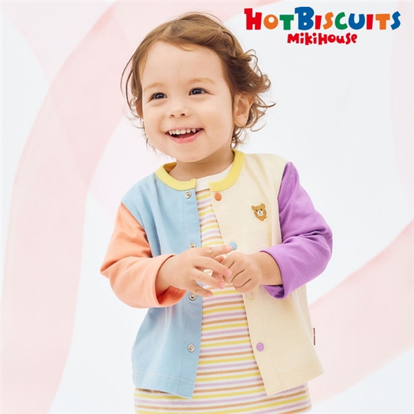 [ベビー] カーディガン マルチカラー[ミキハウス　ホットビスケッツ] マルチカラー 80cm