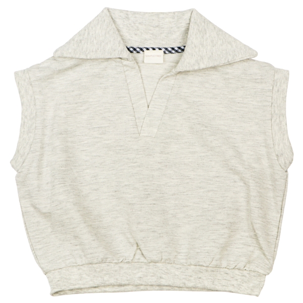 [ベビー]ベスト　衿付き　グレー グレー 80cm