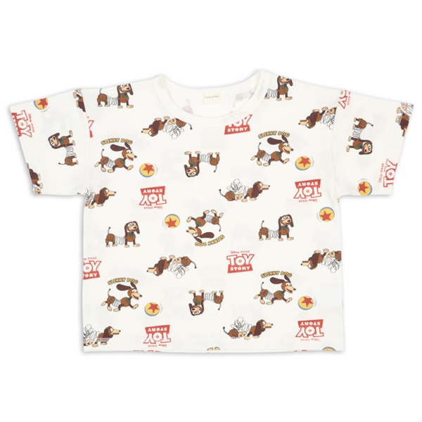 [キッズ]半袖Ｔシャツ　総柄　ディズニー　オフホワイト オフホワイト 100cm