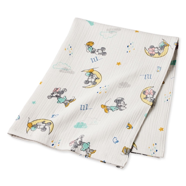 ディズニーベビー インナーパイルガーゼケット ミッキーミニー グレー