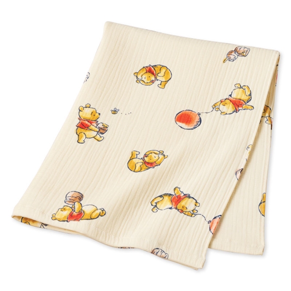 ディズニーベビー インナーパイルガーゼケット くまのプーさん クリーム