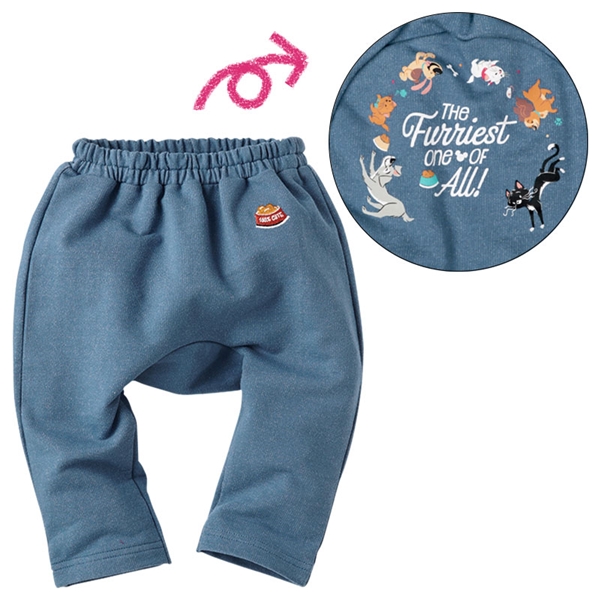 モンキーパンツ　ディズニー　ブルー ブルー 70cm