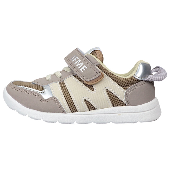 [15.0~17.0cm]イフミーライトゴム紐ベルトキッズシューズ　ベージュ ベージュ 15.0cm