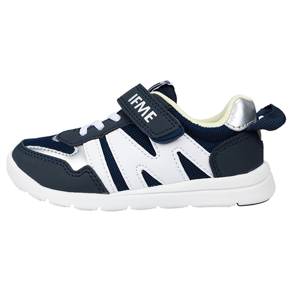 [15.0~17.0cm]イフミーライトゴム紐ベルトキッズシューズ　ネイビー ネイビー 15.0cm