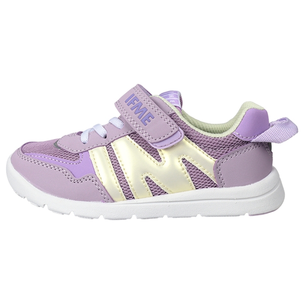 [15.0~17.0cm]イフミーライトゴム紐ベルトキッズシューズ　パープル パープル 15.0cm