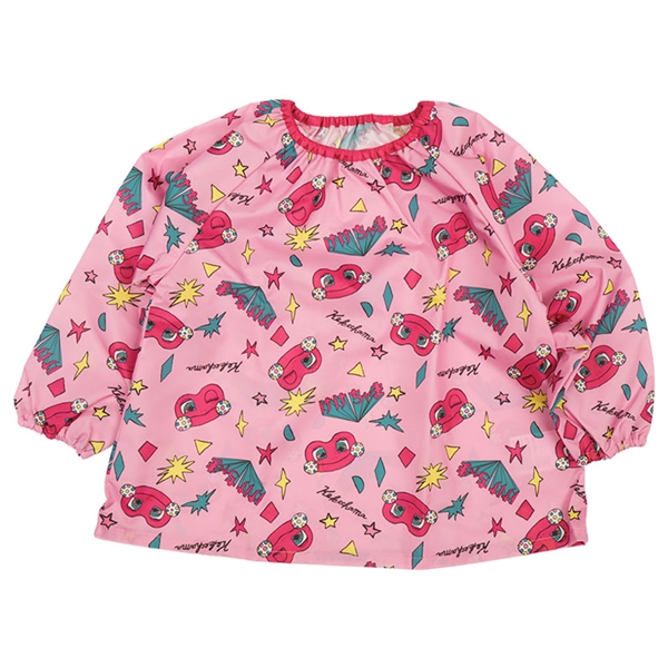 スモック　けけちゃま　ピンク ピンク 80~90cm