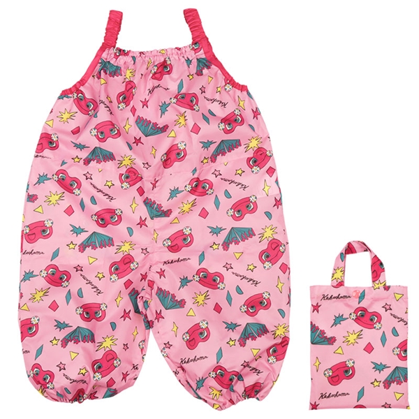 袖無し砂場着　けけちゃま　ピンク ピンク 80~90cm