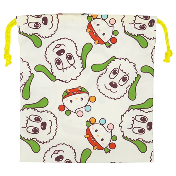 巾着小　いないいないばあっ！　アイボリー アイボリー F