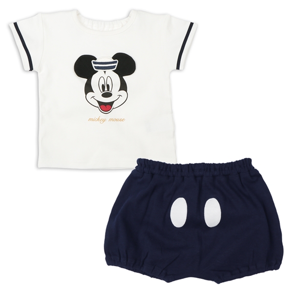 [乳児]なりきりセット　Ｔシャツ・ブルマ　ミッキー　オフホワイト オフホワイト 70cm
