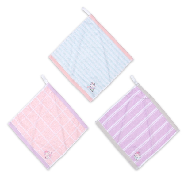 刺繍ループタオル３枚組女児 F