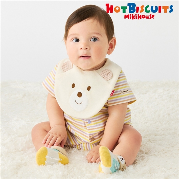 [ベビー] スタイ アイボリー　[ミキハウス　ホットビスケッツ] アイボリー サイズなし