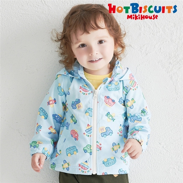 [ベビー] ウインドブレーカー サックス　[ミキハウス　ホットビスケッツ] サックス 80cm