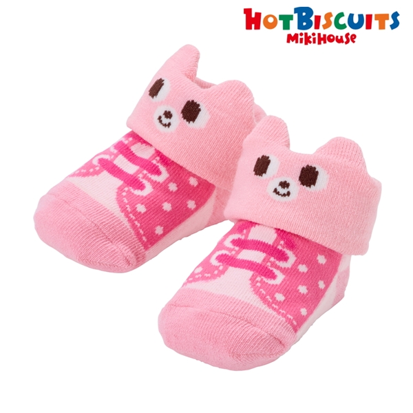 [9~11cm] ベビーソックス ピンク　[ミキハウス　ホットビスケッツ] ピンク 9~11cm