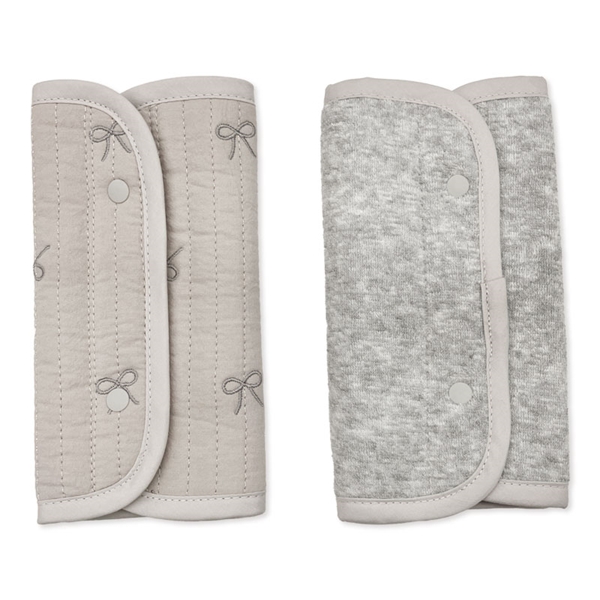 [リバーシブル]だっこひもベルトカバー イブル リボン刺繍 グレー Ｆ