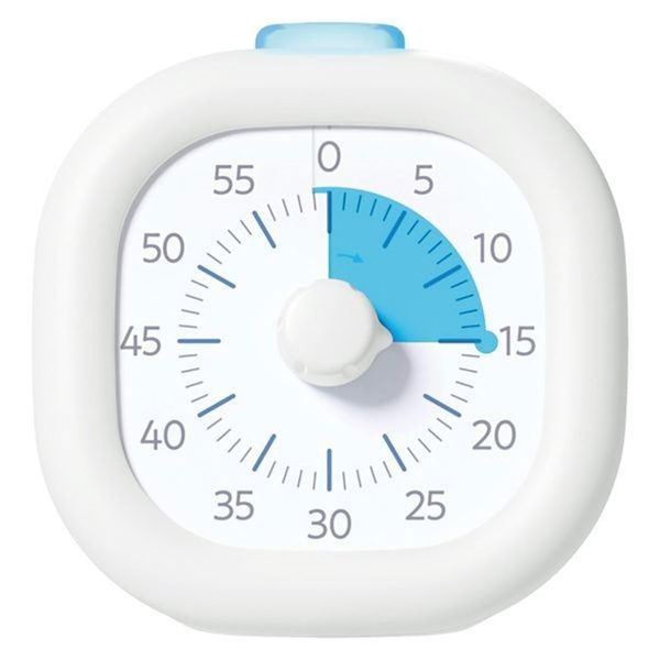 光でいまやる！時っ感タイマー 60分計 USB充電式 色と光で時間を実感 ホワイト