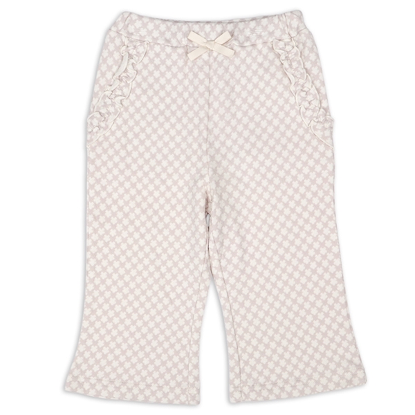 [キッズ]ジャガードパンツ　ベージュ ベージュ 100cm
