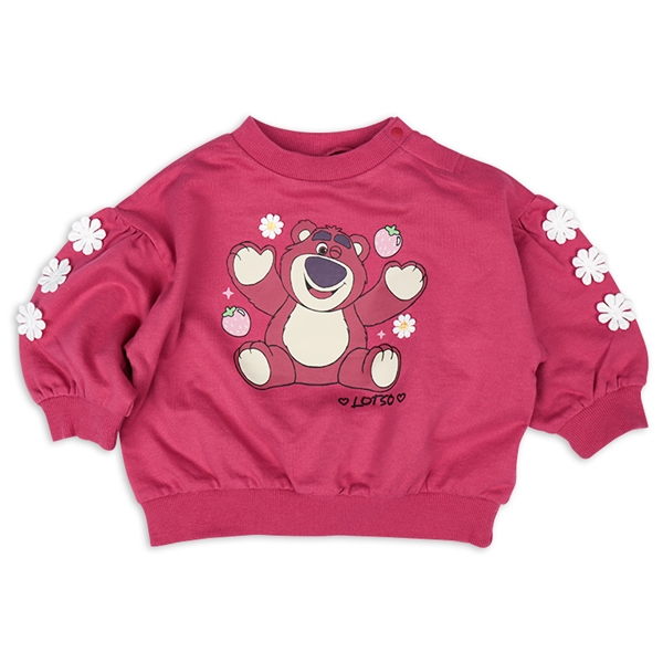 [ベビー]長袖トレーナー　花レース　ロッツォ　ローズ ローズ 80cm