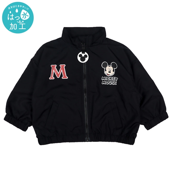 [ベビー]はっ水ジャケット　ミッキー ブラック 80cm