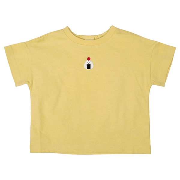 [ベビー]半袖　Ｔシャツ　ワンポイント刺繍　イエロー イエロー 70cm