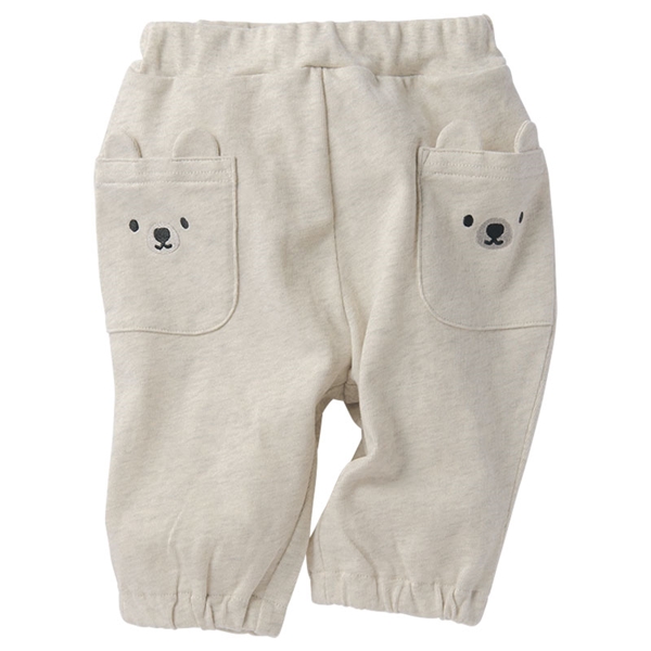 [ベビー]７分丈　パンツ　アニマルポケット アイボリー アイボリー 70cm