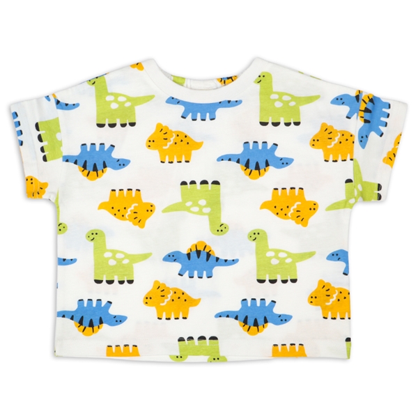 [ベビー]半袖　Ｔシャツ　総柄　グリーン グリーン 70cm