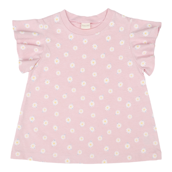 [キッズ]半袖　Ｔシャツ　総柄　ピンク ピンク 100cm