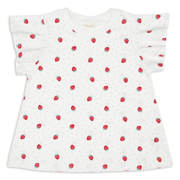 [キッズ]半袖　Ｔシャツ　総柄　レッド レッド 100cm