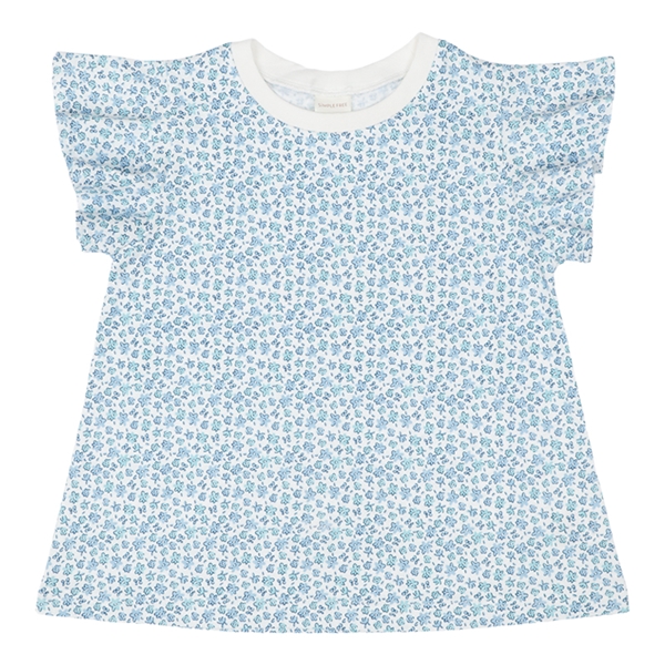 [キッズ]半袖　Ｔシャツ　総柄　ブルー ブルー 100cm