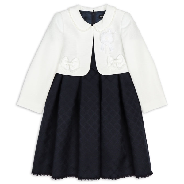 [120・130cm]ボレロワンピース　2点セットオフホワイト オフホワイト 120cm