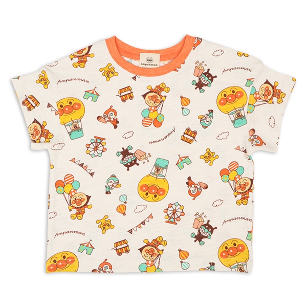[ベビー]テーマパーク総柄Ｔシャツ　アンパンマン　アイボリー アイボリー 80cm