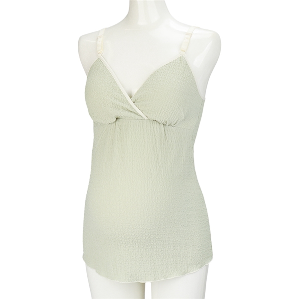 ぽこぽこ　キャミソール　グリーン グリーン M