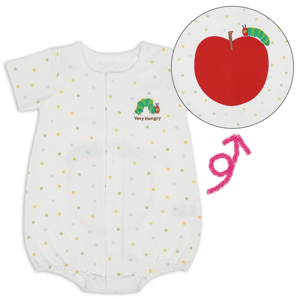 半袖プレオール　はらぺこあおむし　アイボリー アイボリー 60cm